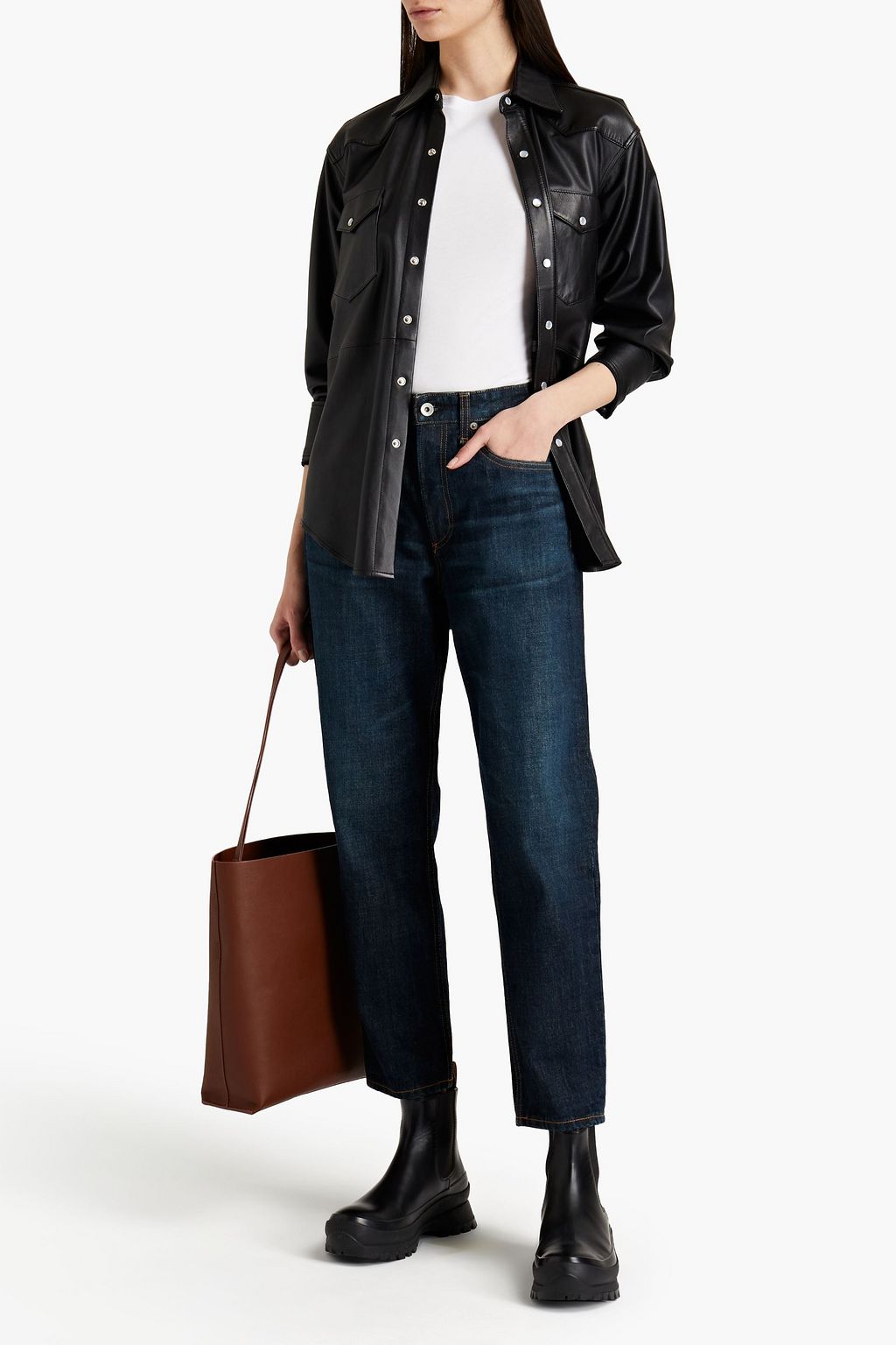 RAG & BONE Rosa 하이라이즈 보이프렌드 진