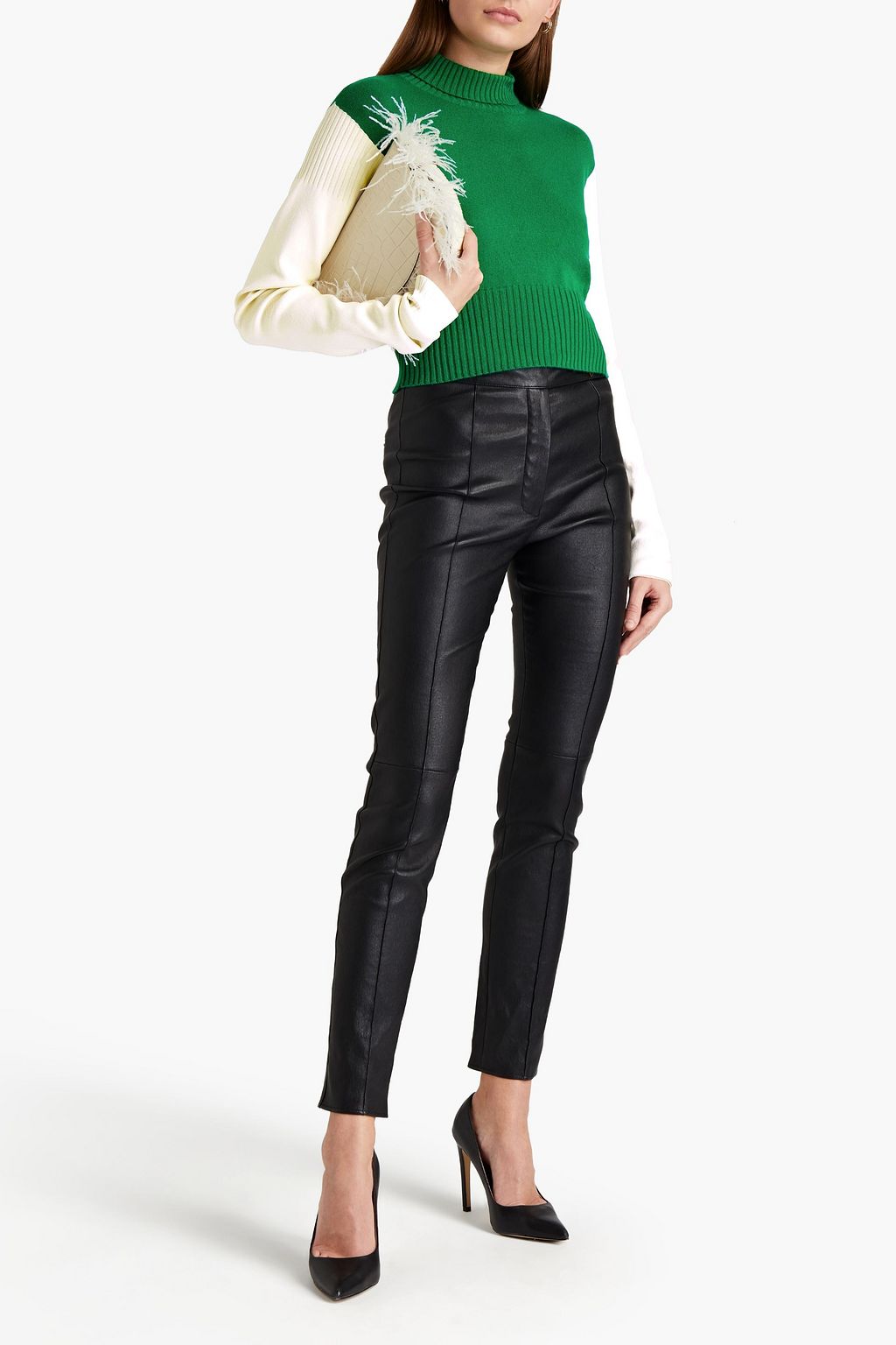 VALENTINO GARAVANI Wool and cashmere-blend turtleneck sweater