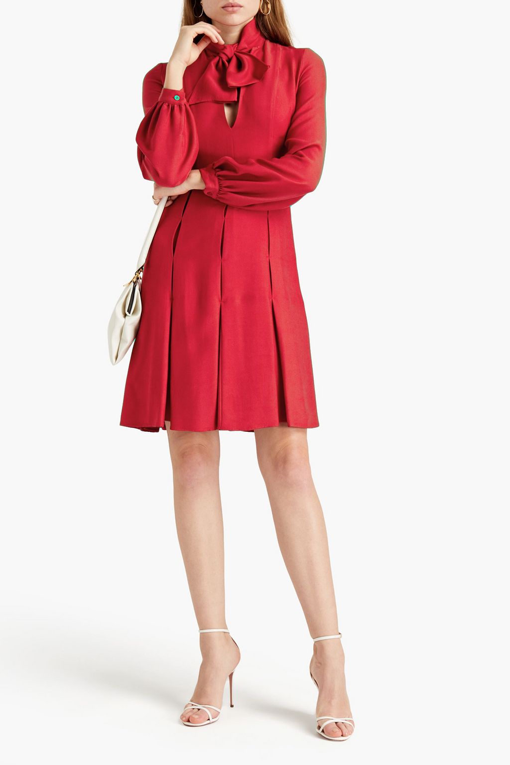 GIAMBATTISTA VALLI Pleated crepe dress