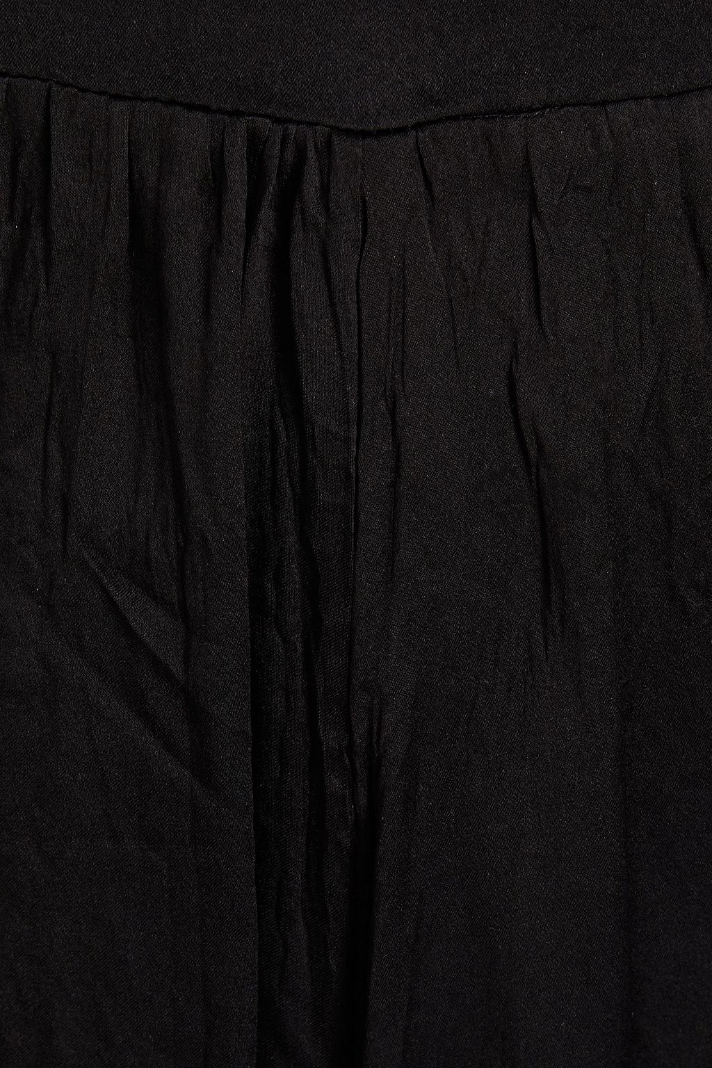FRAME Pj crinkled-silk wide-leg pants