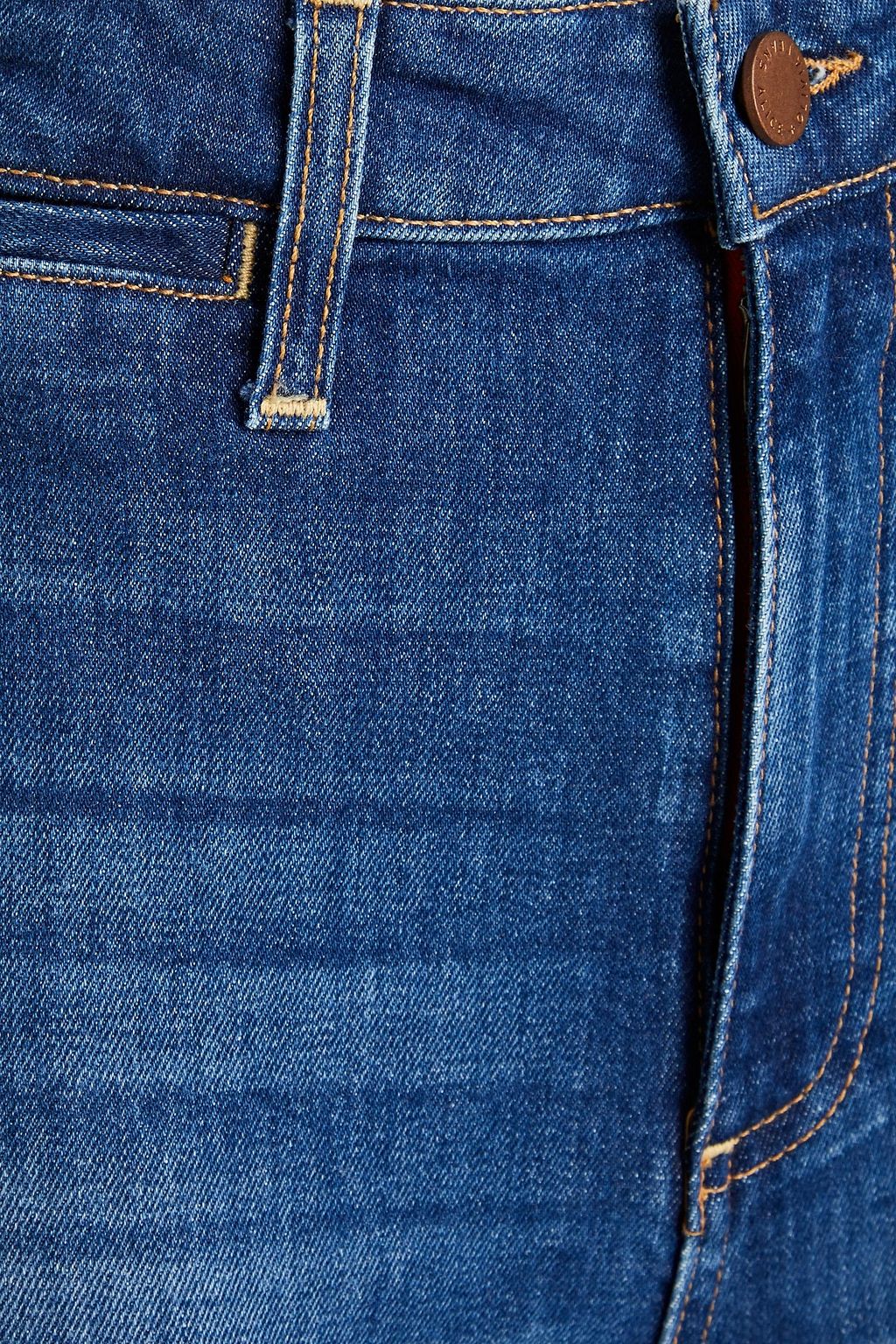ALICE + OLIVIA Cropped high-rise wide-leg jeans