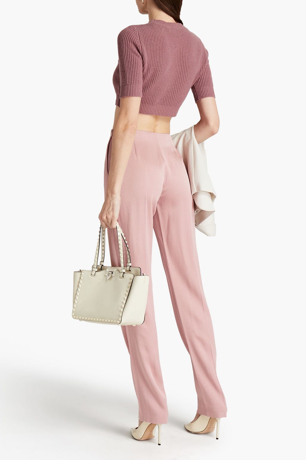 VALENTINO GARAVANI Crepe straight-leg pants