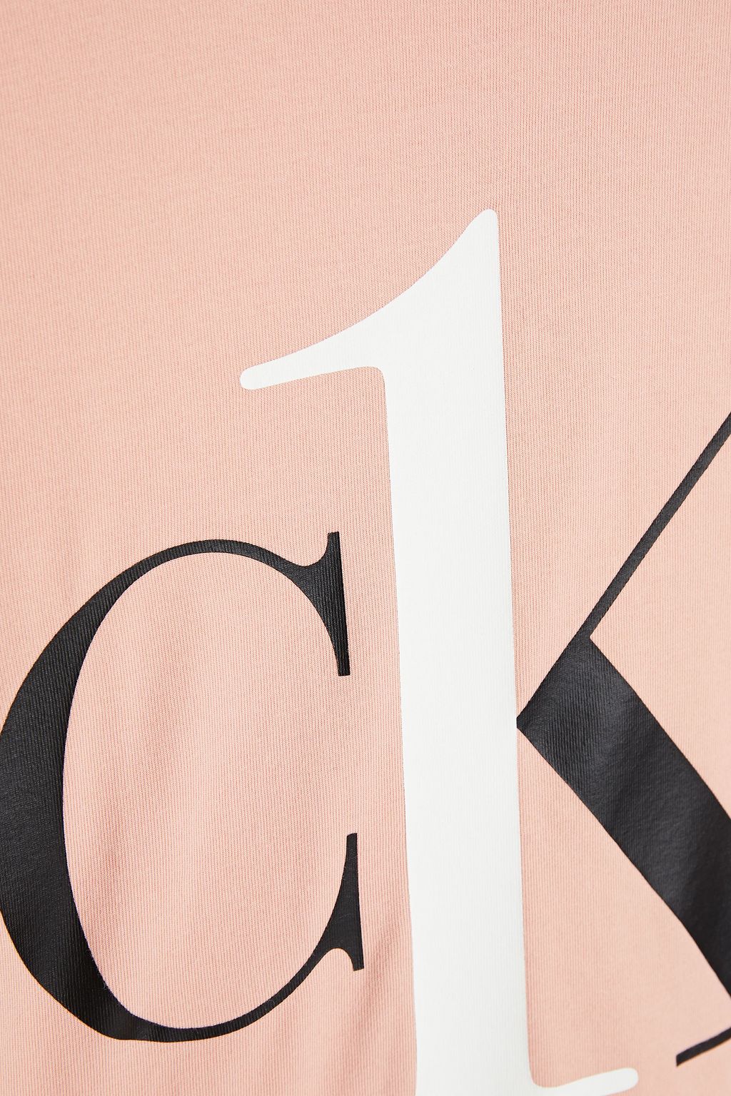 CK ONE Printed stretch-cotton jersey pajama top