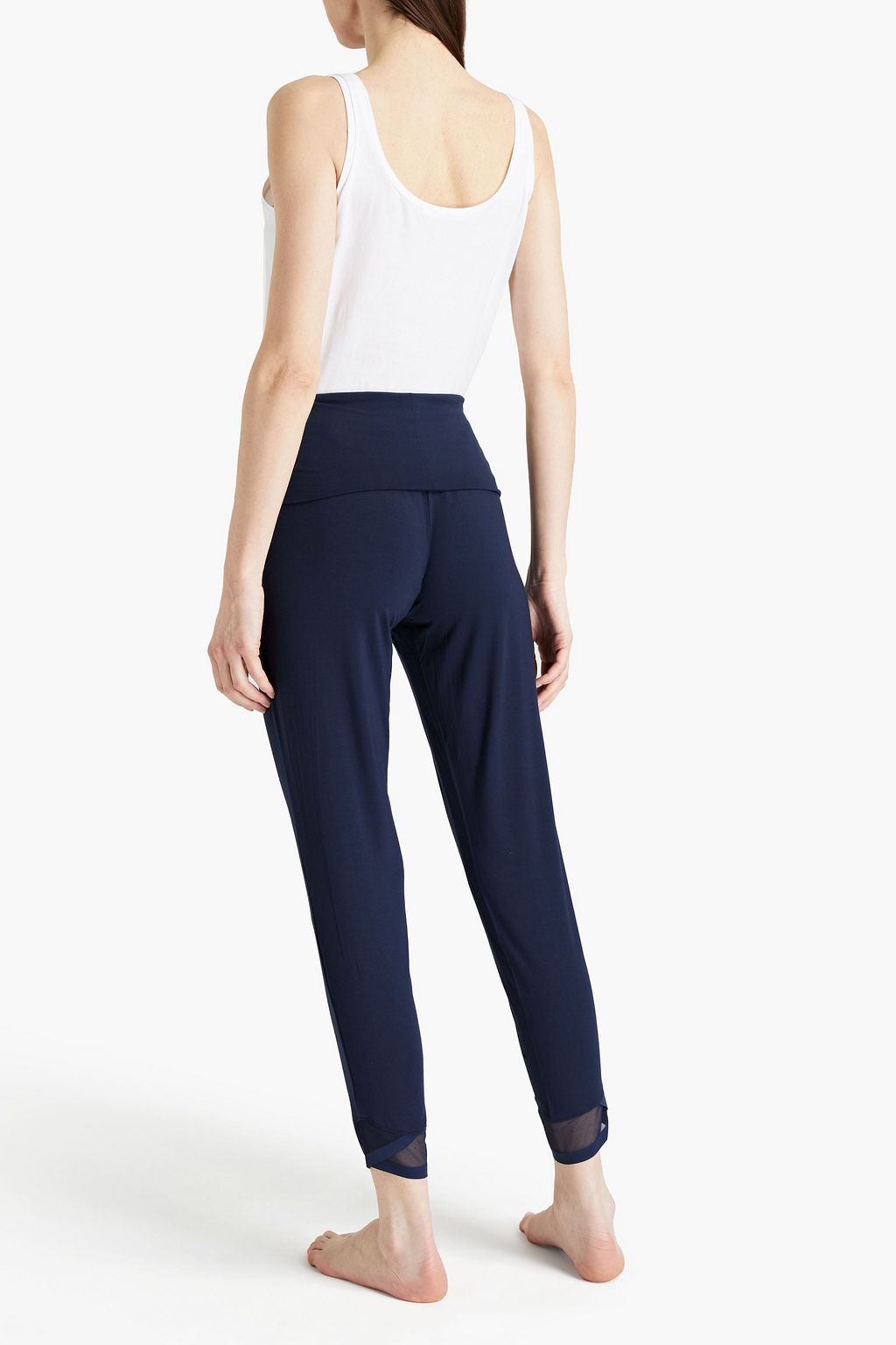 CALVIN KLEIN Mesh-trimmed modal-blend jersey pajama pants