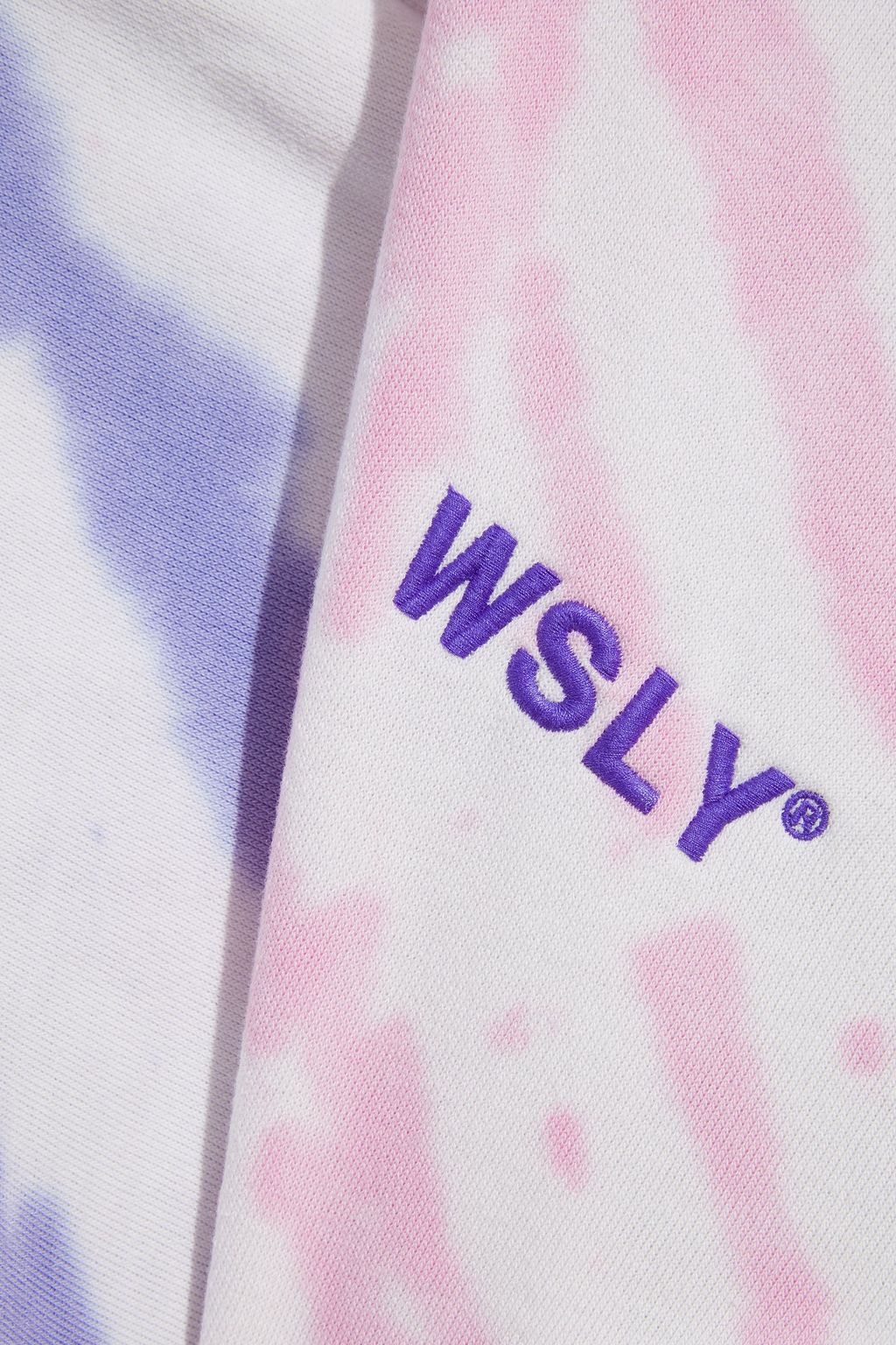 WSLY The Ecosoft cropped organic cotton-blend fleece hoodie