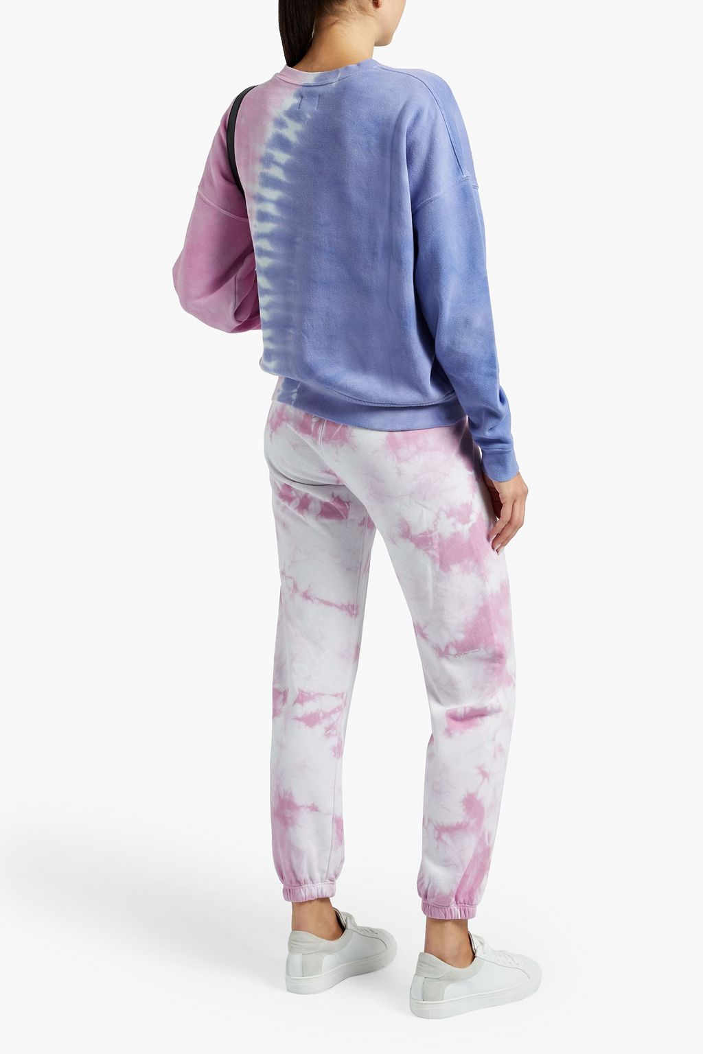 WSLY Embroidered printed organic cotton-blend fleece sweatshirt