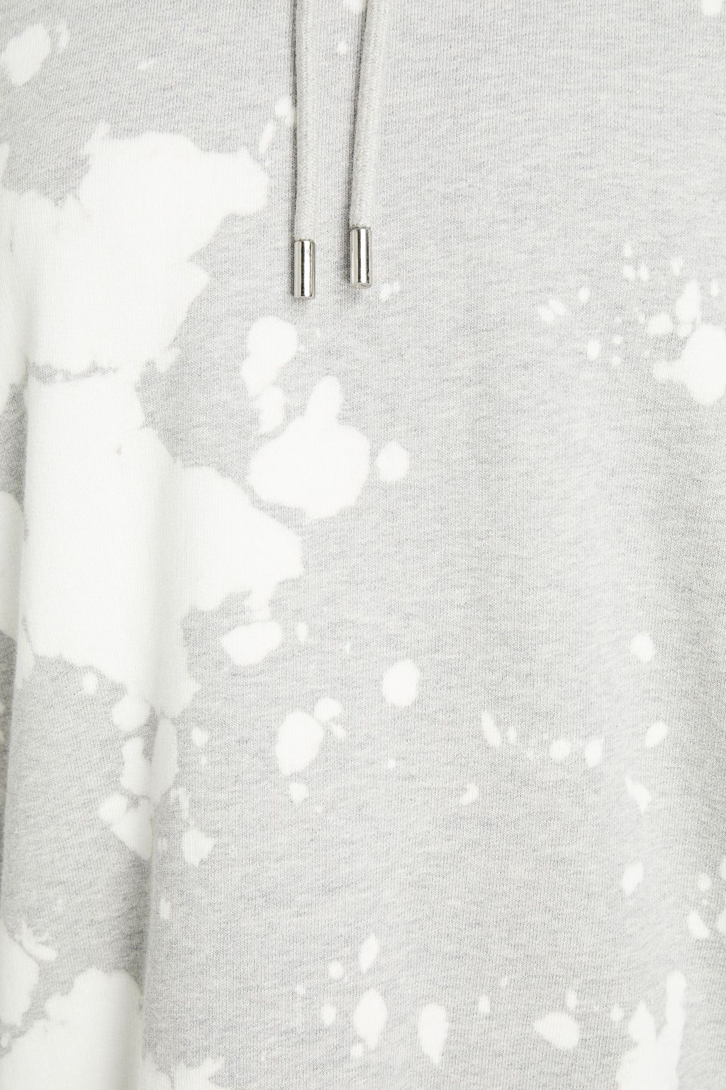 FRAME Bleached French cotton-terry hoodie