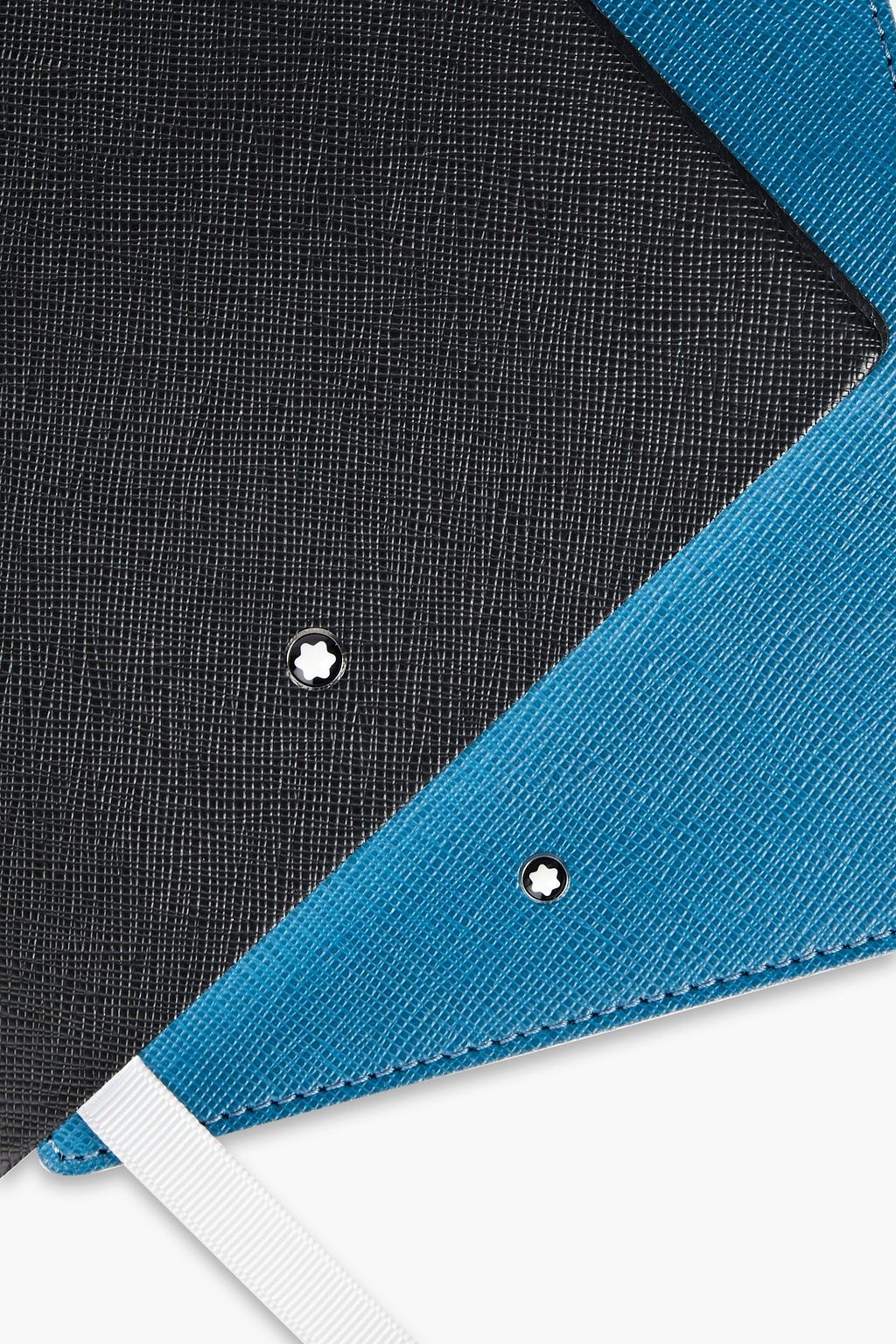 MONTBLANC Logo-appliquéd textured-leather document case