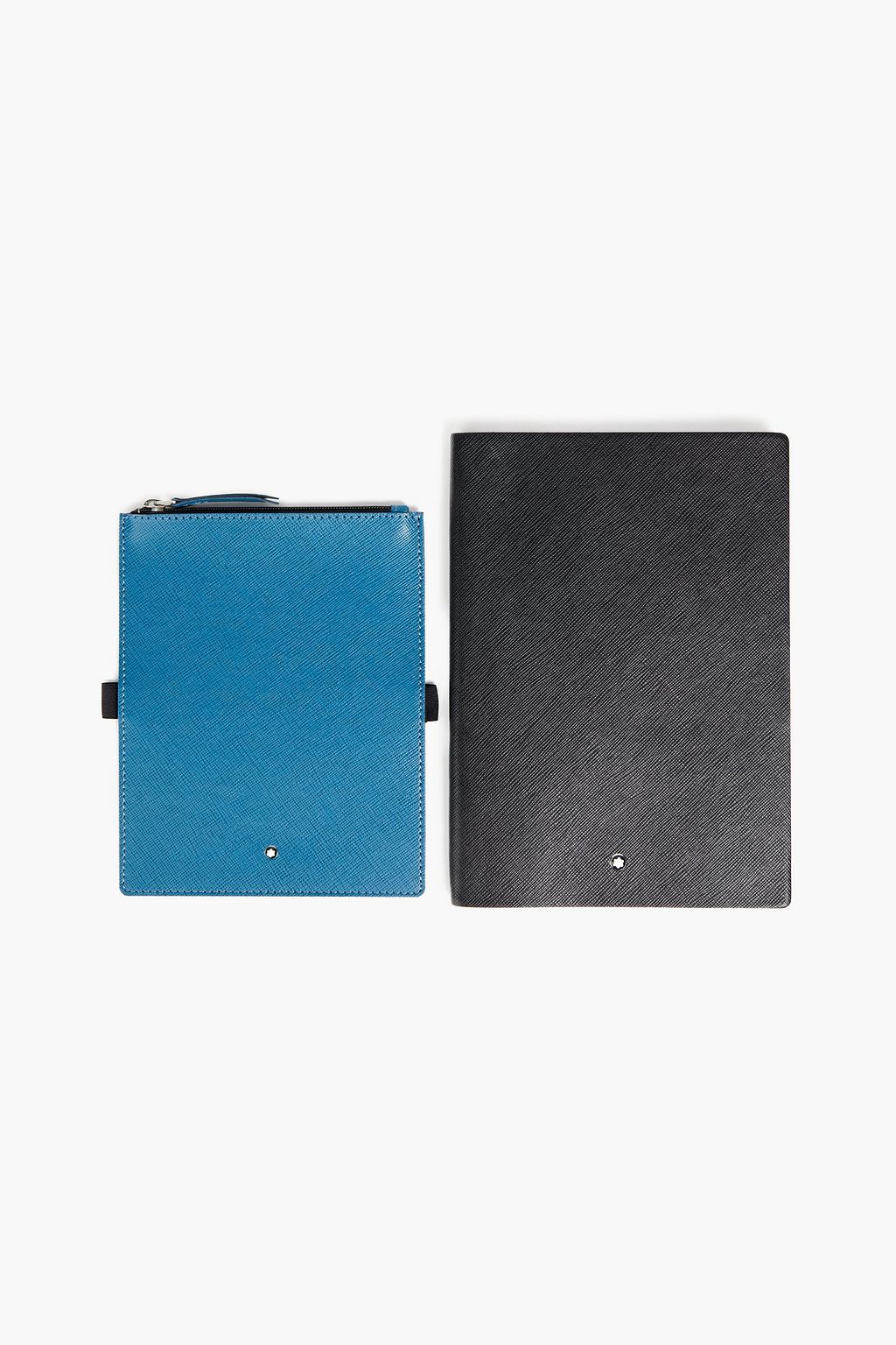 MONTBLANC Logo-appliquéd textured-leather document case