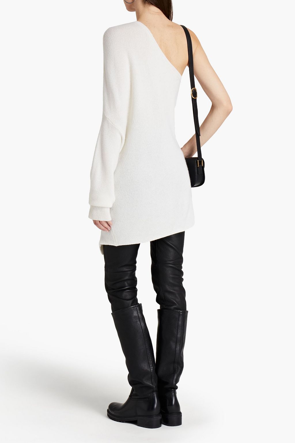 VALENTINO GARAVANI Oversized one-shoulder cashmere sweater
