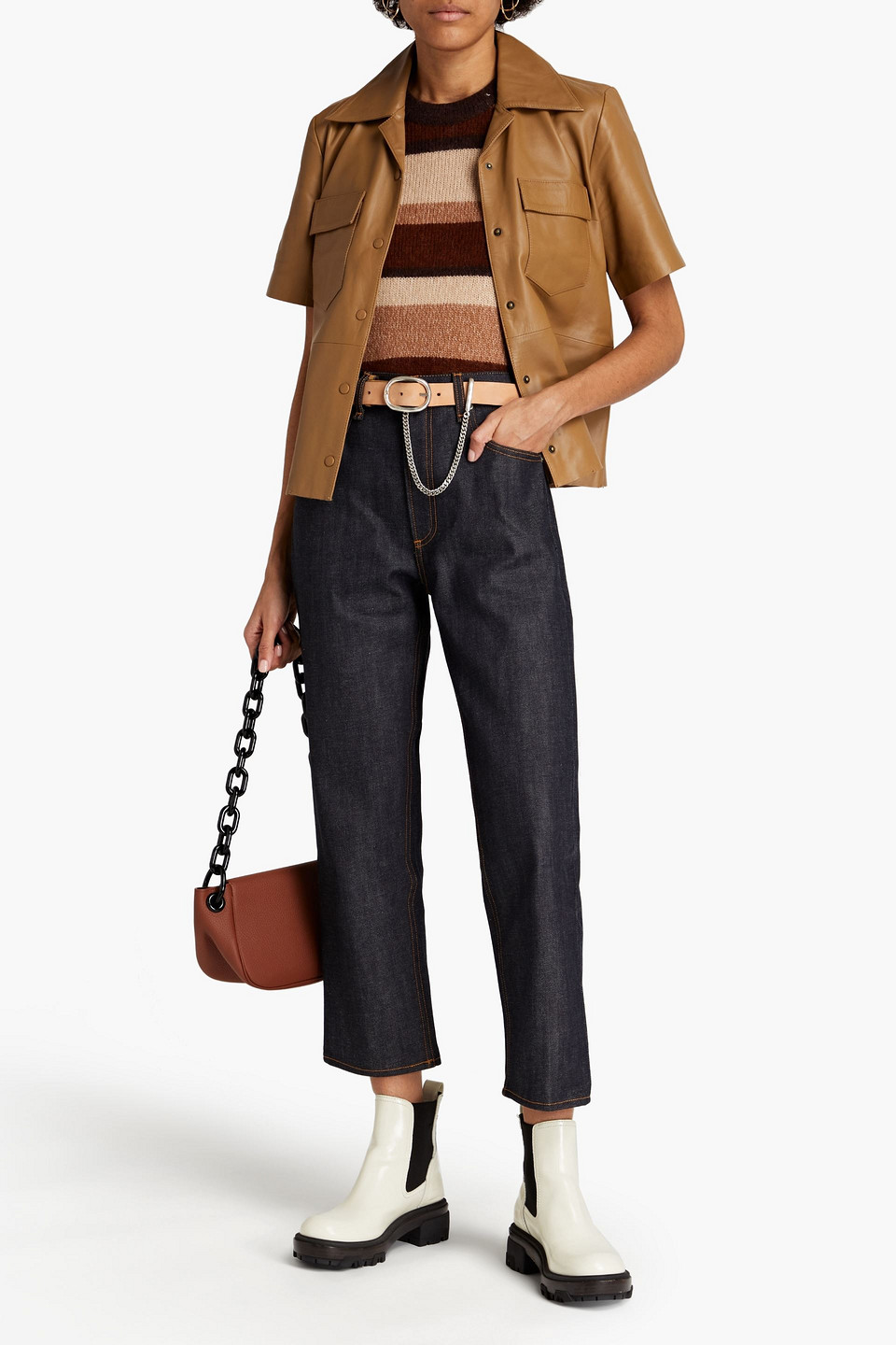 RAG & BONE MARILYN CROPPED HIGH-RISE STRAIGHT-LEG JEANS