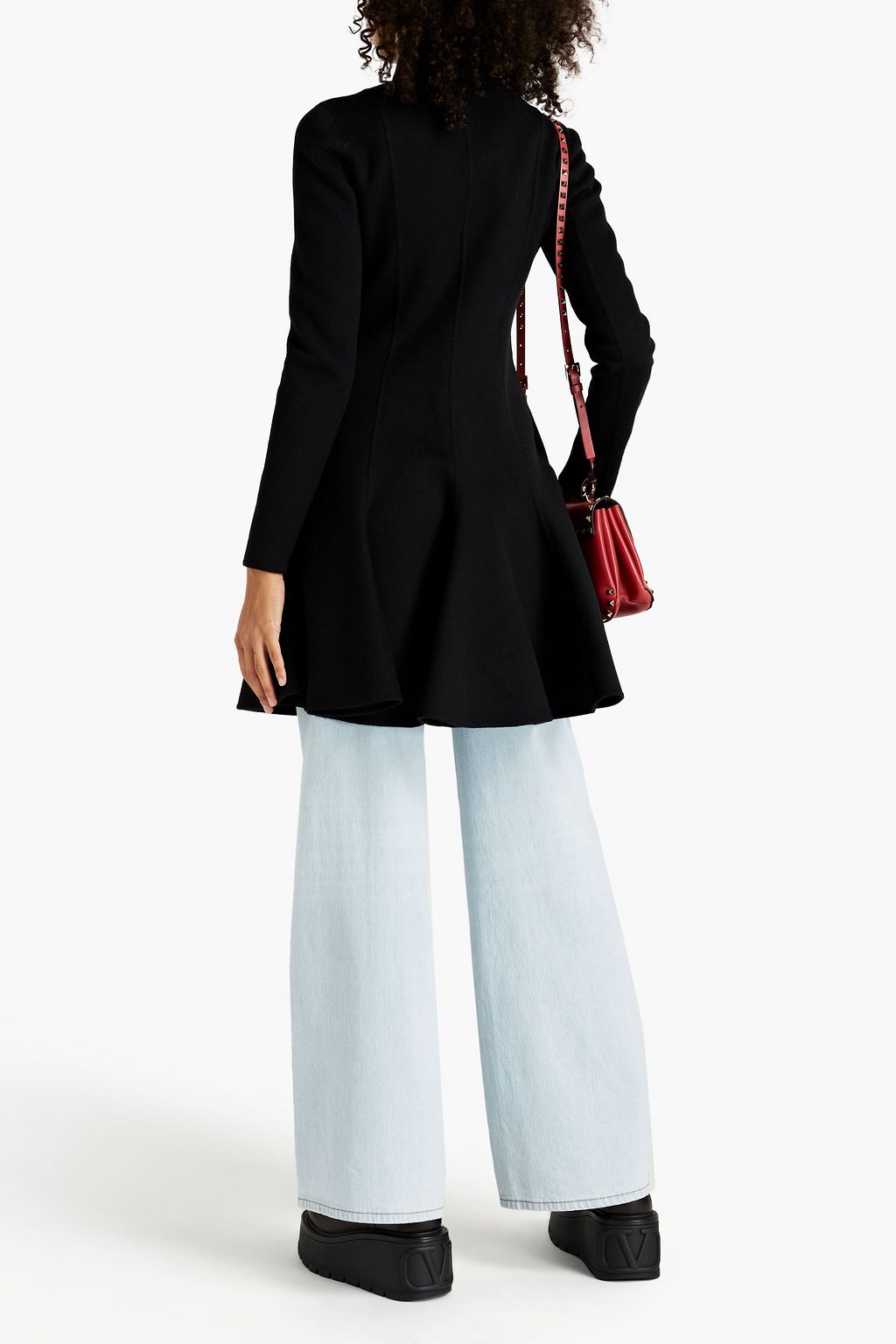 VALENTINO GARAVANI Brushed wool and cashmere-blend felt coat