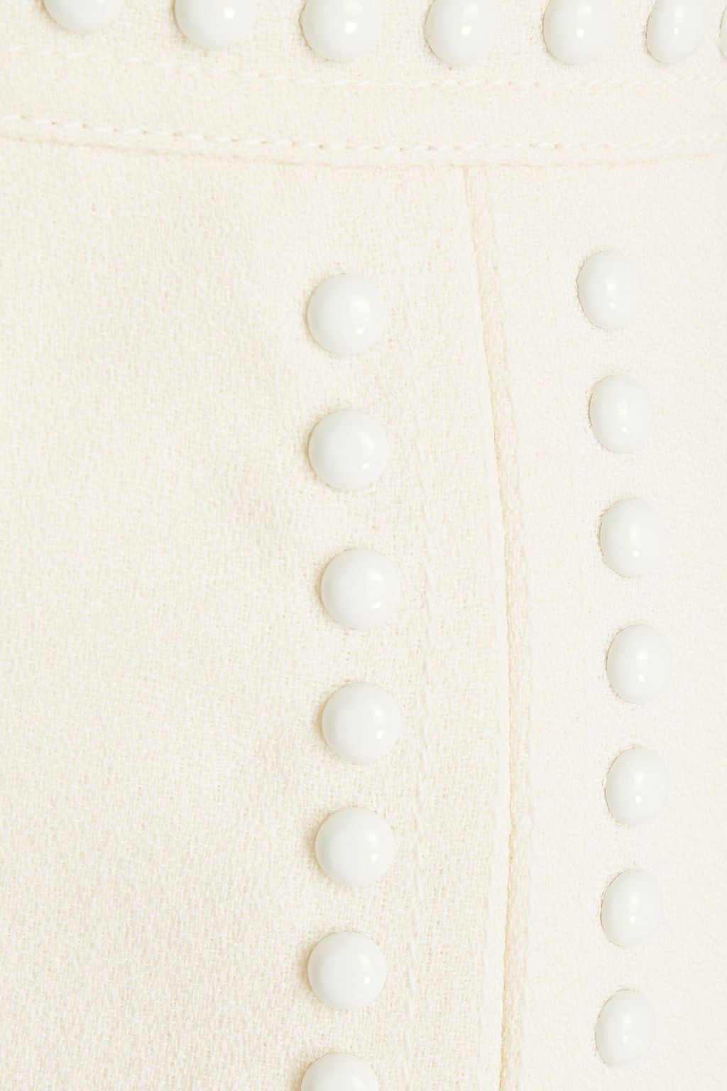 GIAMBATTISTA VALLI Appliquéd wool skirt