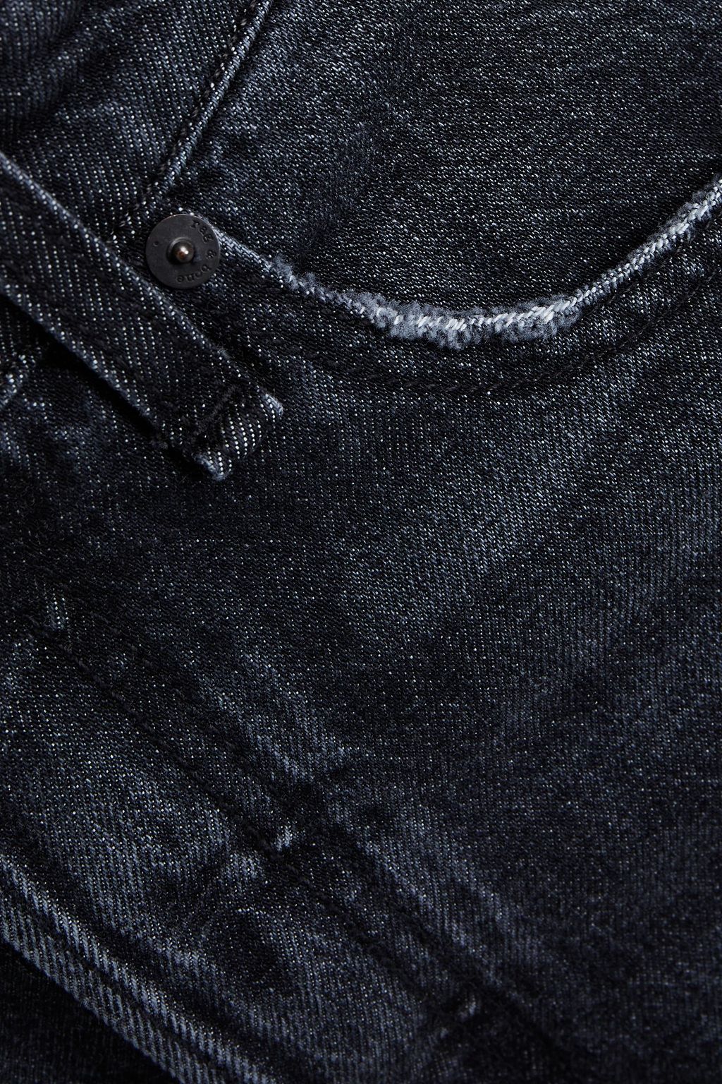 RAG & BONE Maya distressed high-rise straight-leg jeans