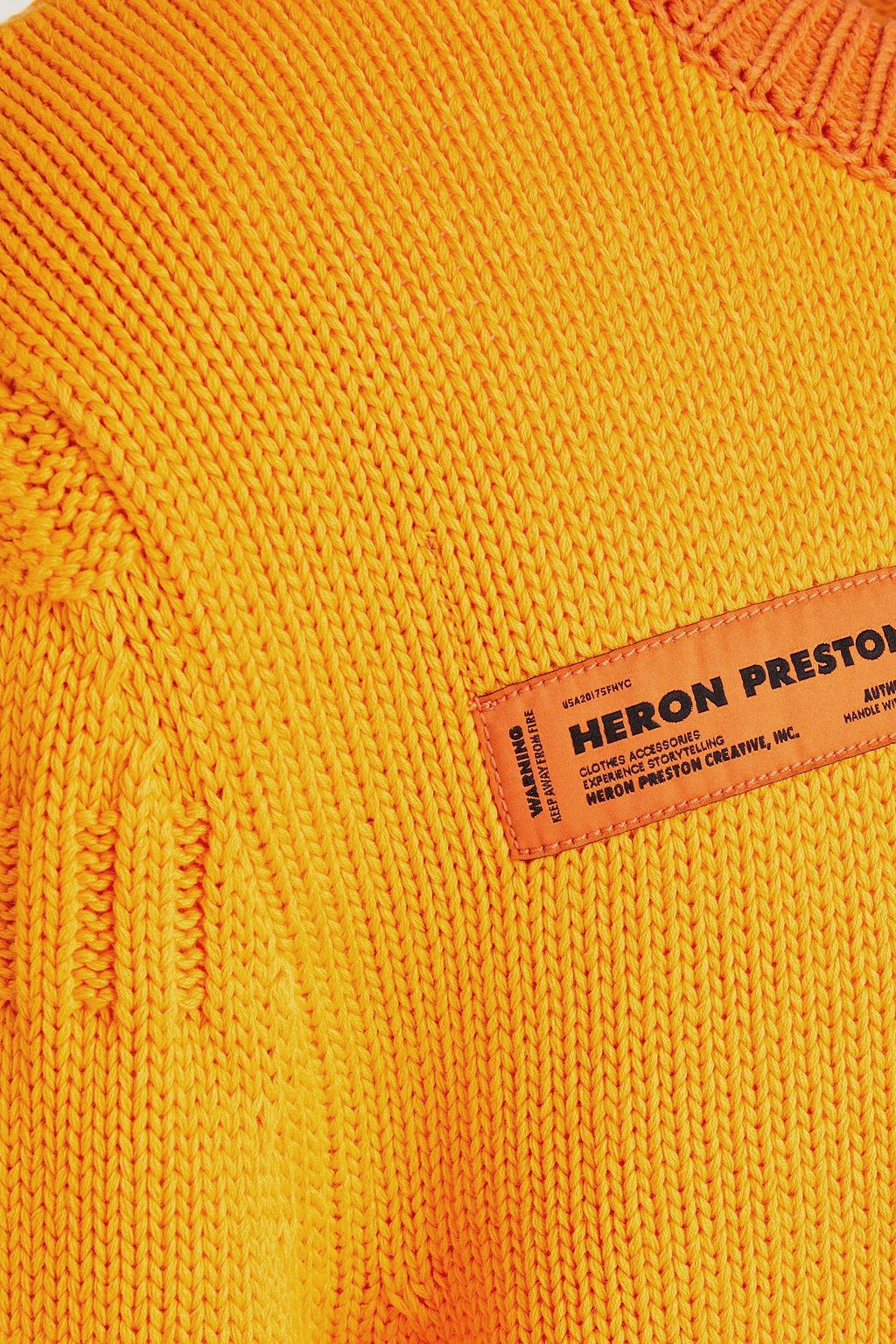 HERON PRESTON Appliquéd cotton sweater