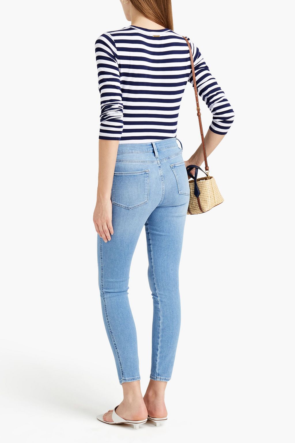 FRAME Le High Skinny Double Needle hoch sitzende Skinny Jeans
