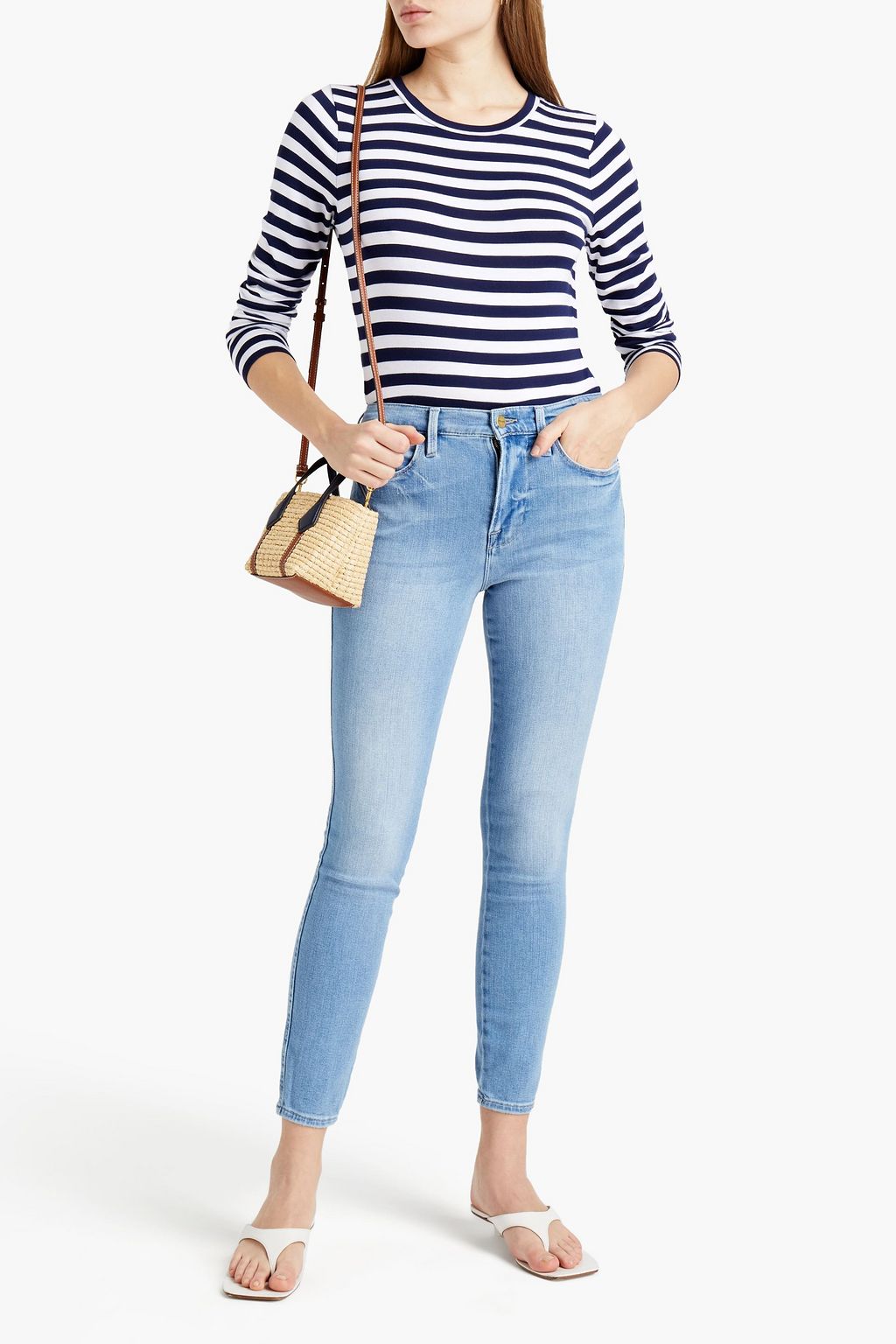 FRAME Le High Skinny Double Needle hoch sitzende Skinny Jeans