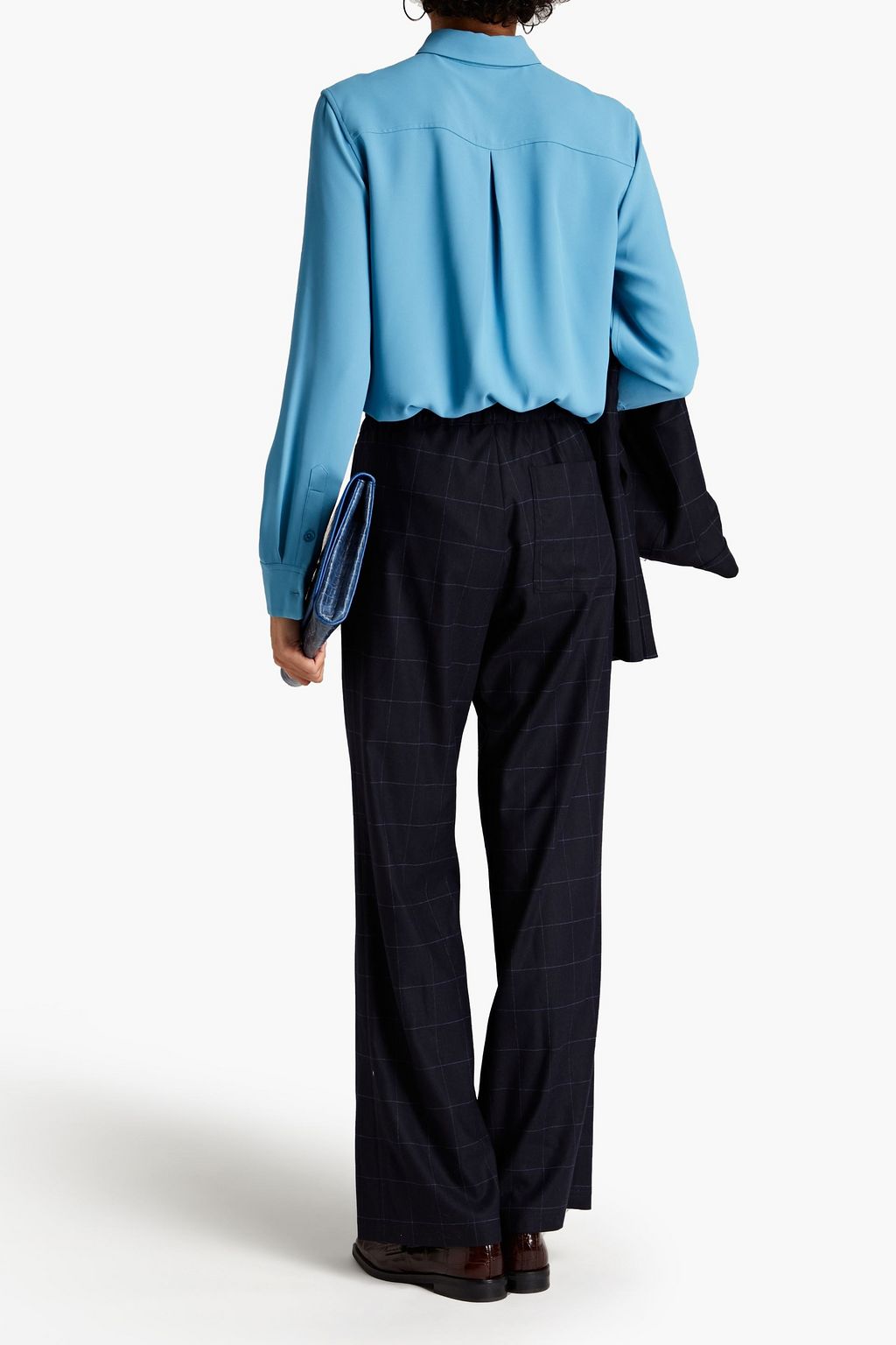 PS PAUL SMITH Checked flannel wide-leg pants