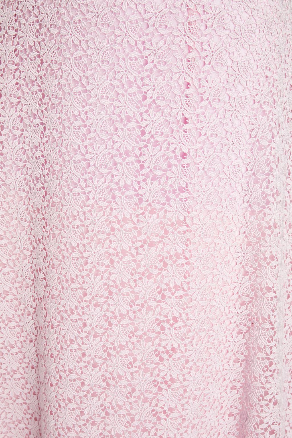 GIAMBATTISTA VALLI Cotton-blend guipure lace mini skirt