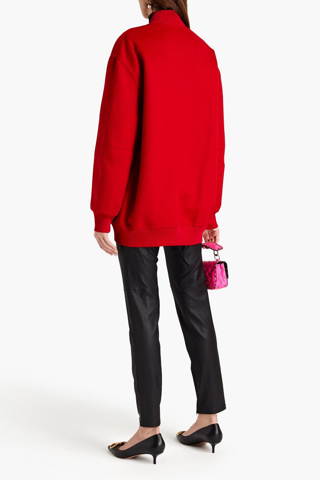VALENTINO GARAVANI Oversized wool and cashmere-blend felt coat