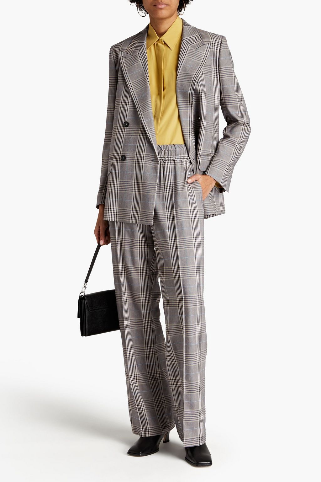 PS PAUL SMITH Checked tweed wide-leg pants