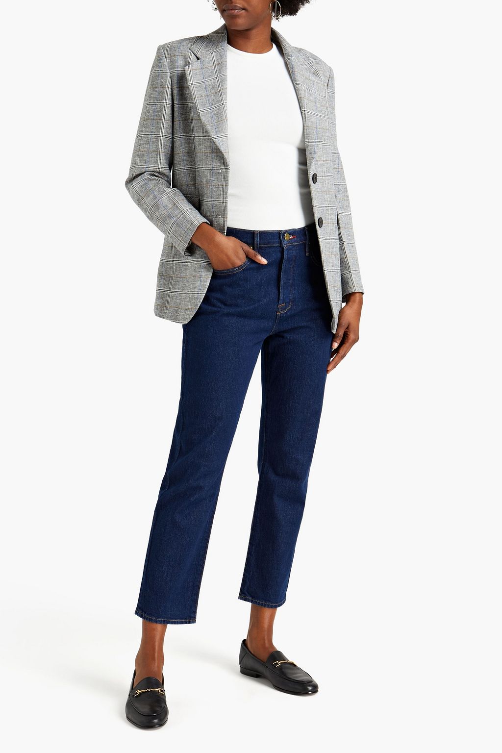 FRAME Le Original high-rise straight-leg jeans