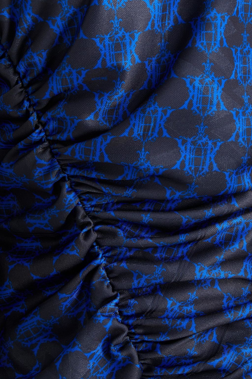 KOCHÉ X PUCCI Ruched printed jacquard mini dress