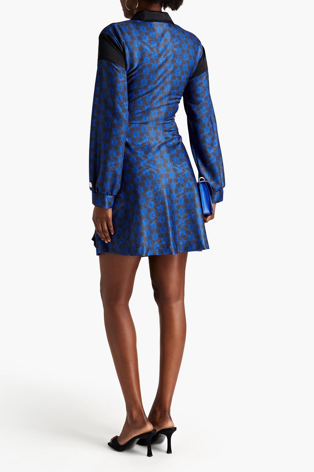 KOCHÉ X PUCCI Ruched printed jacquard mini dress
