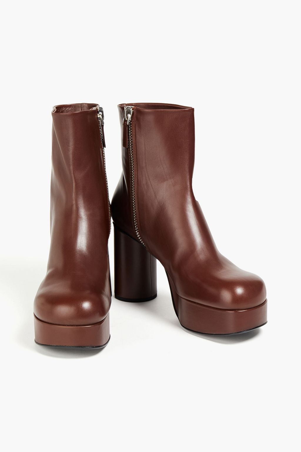 JIL SANDER Leather ankle boots