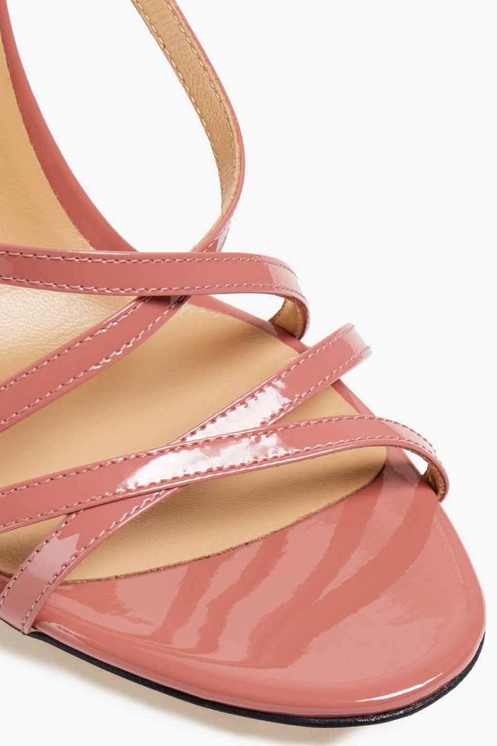 SERGIO ROSSI Bon Ton patent-leather sandals