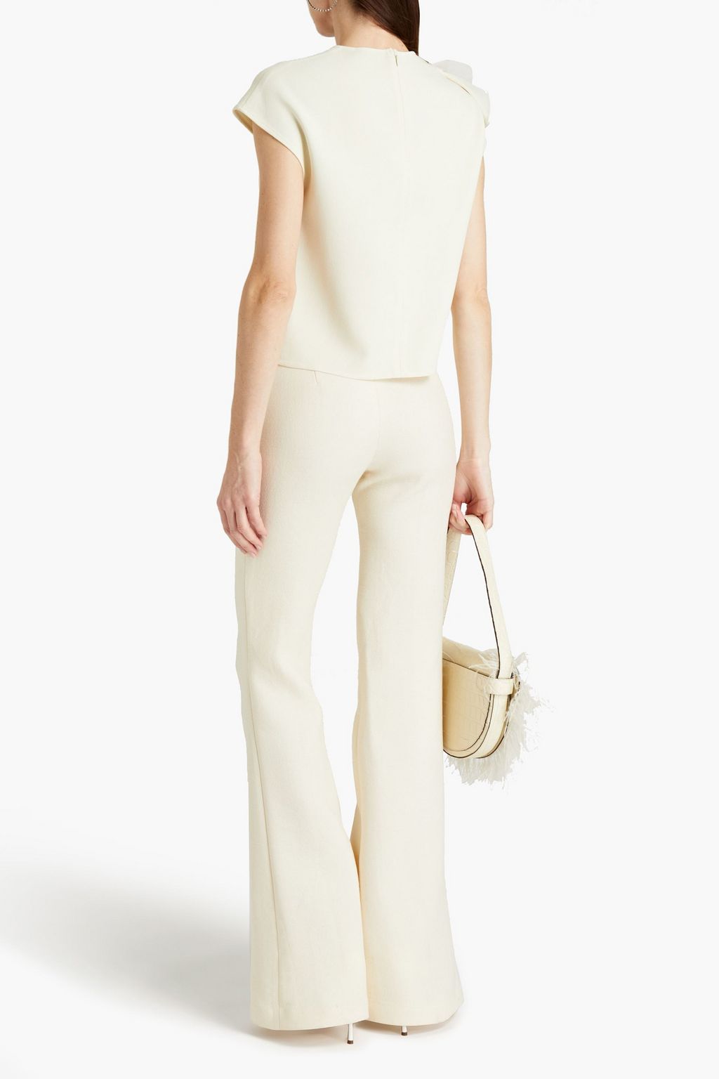 GIAMBATTISTA VALLI Wool-crepe flared pants