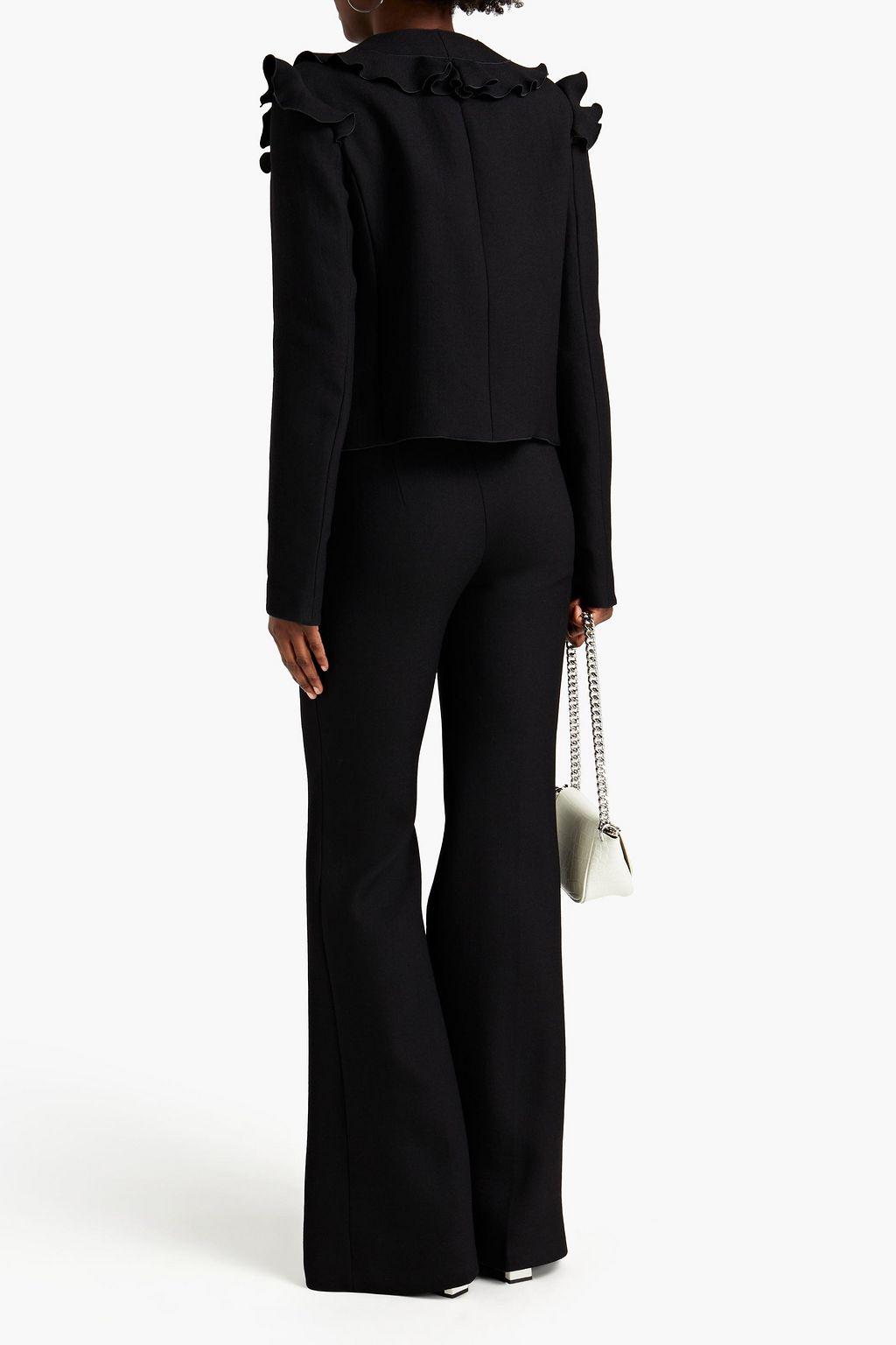 GIAMBATTISTA VALLI Wool-crepe flared pants
