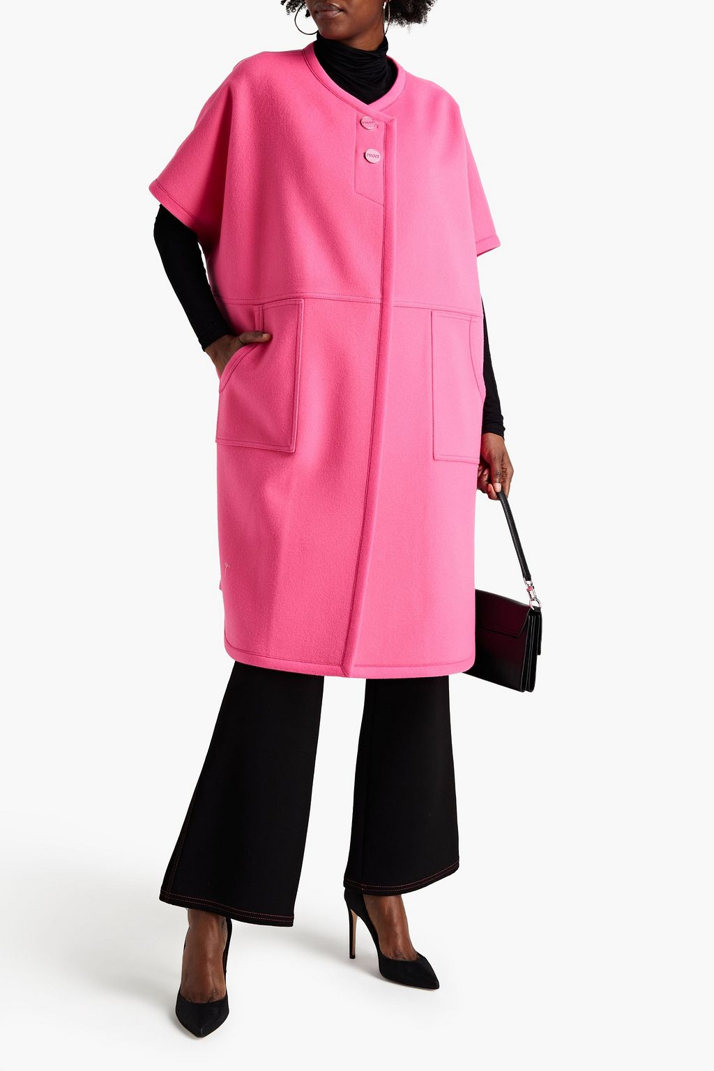 PUCCI Oversized wool-blend felt coat