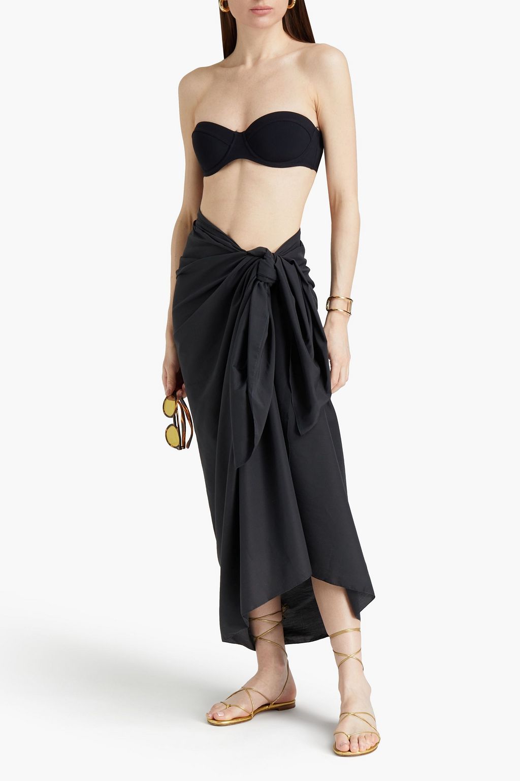 DOLCE&GABBANA Cotton-blend voile pareo