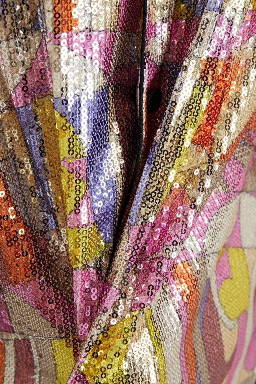 PUCCI Printed sequined tulle shirt