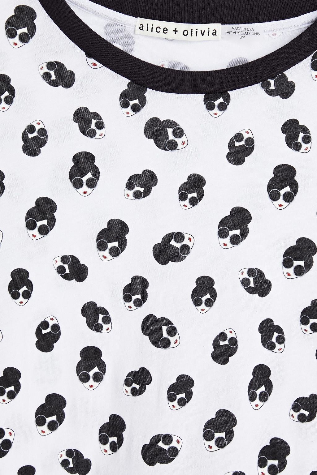 ALICE + OLIVIA Rylyn printed cotton-jersey T-shirt