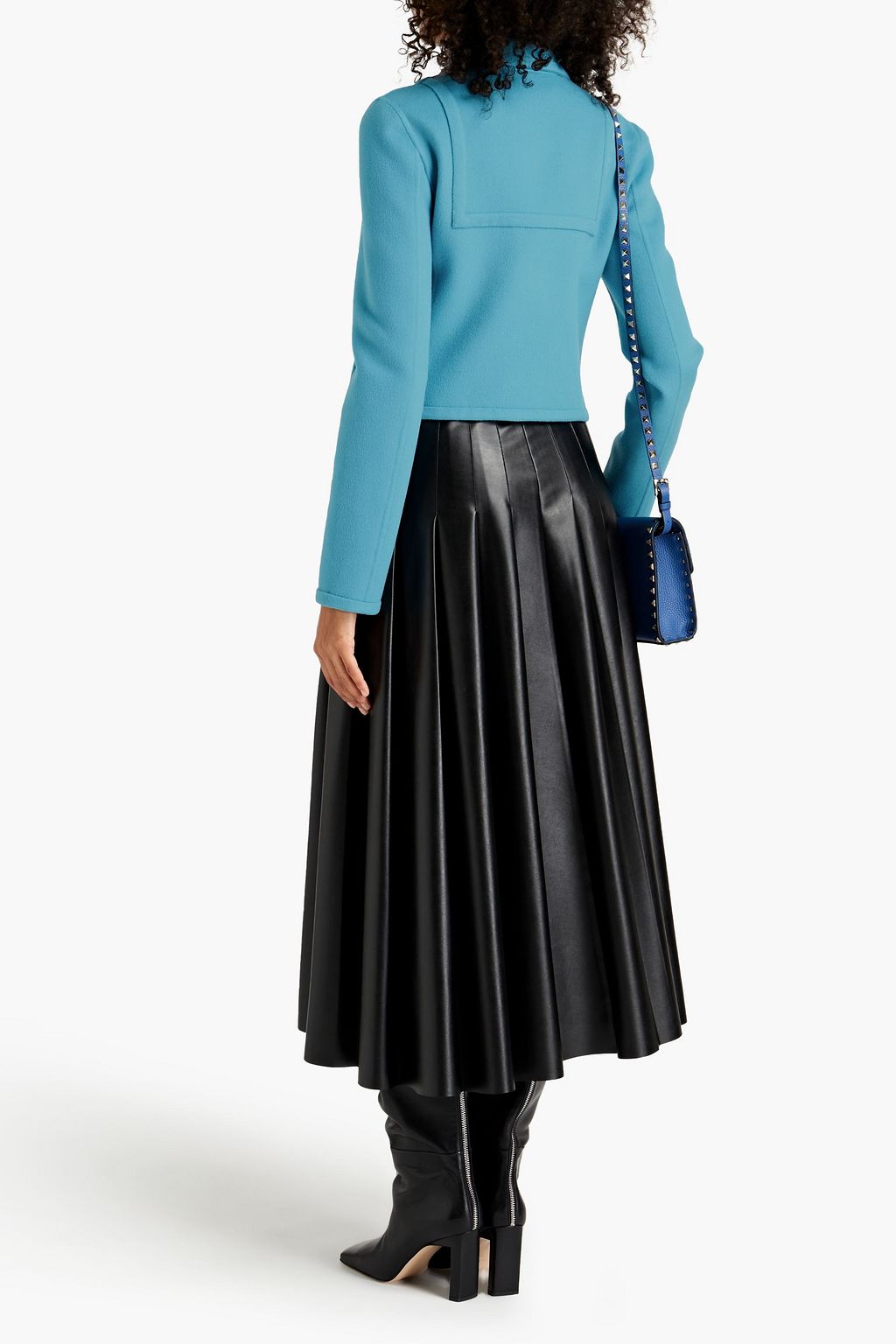 VALENTINO GARAVANI Cropped wool and cashmere-blend jacket