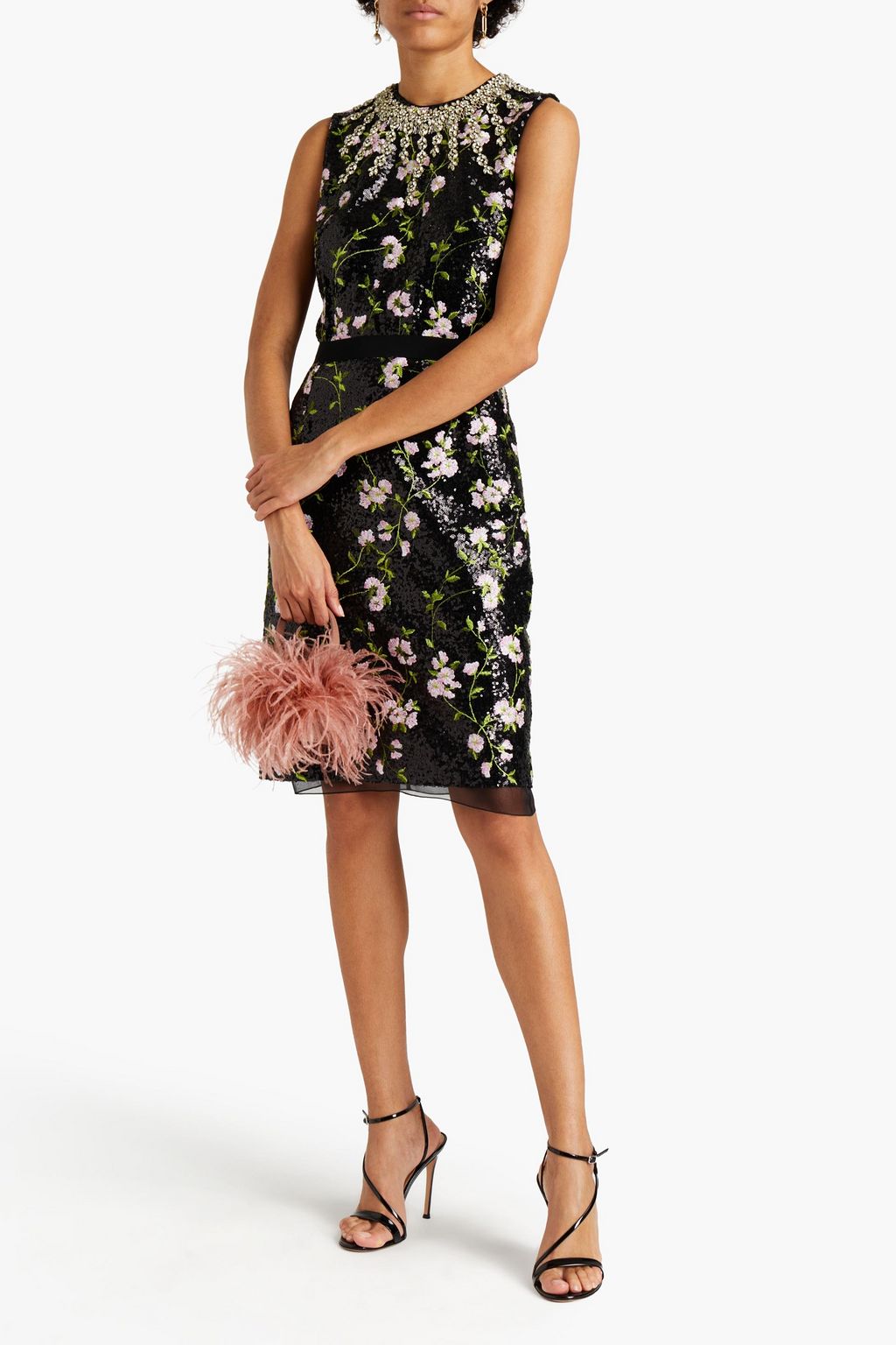 GIAMBATTISTA VALLI Embellished embroidered tulle dress