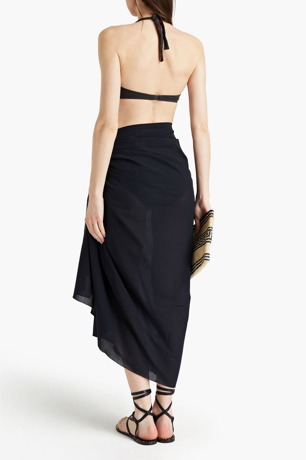 DOLCE&GABBANA Cotton-blend voile pareo