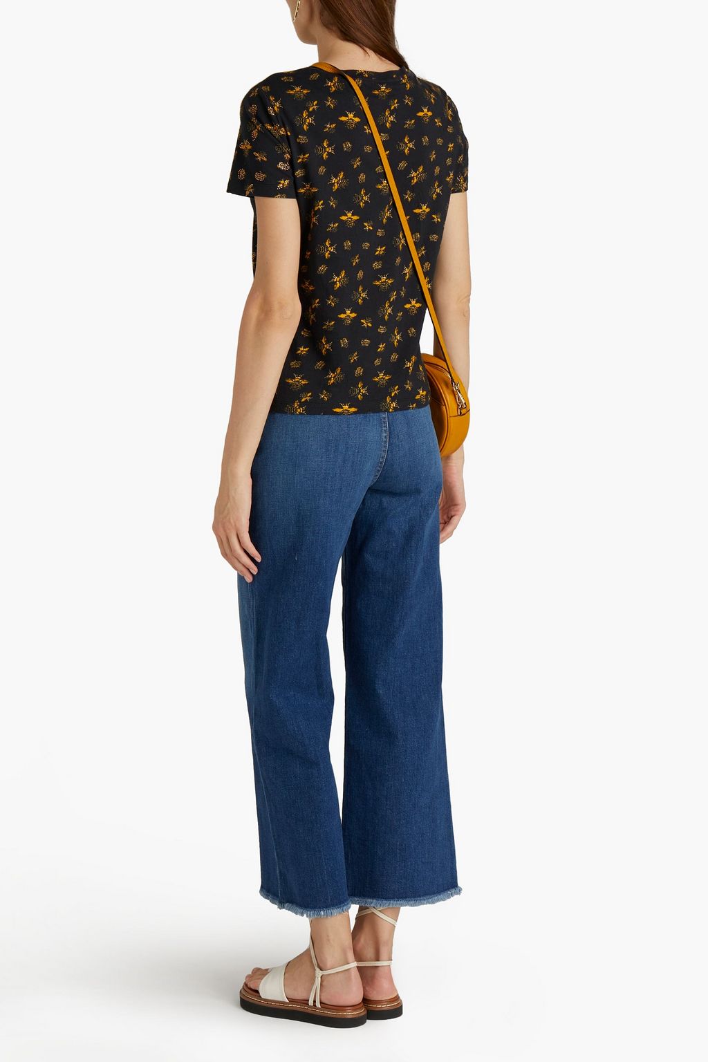 ALICE + OLIVIA Rylyn printed cotton-jersey T-shirt