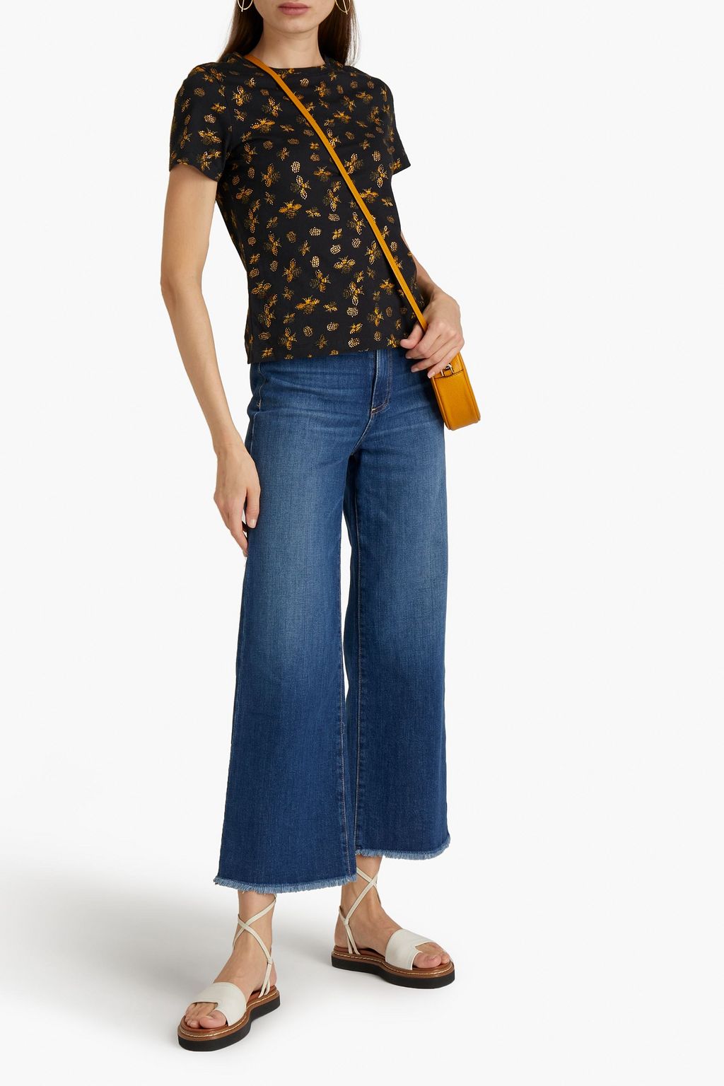 ALICE + OLIVIA Rylyn printed cotton-jersey T-shirt