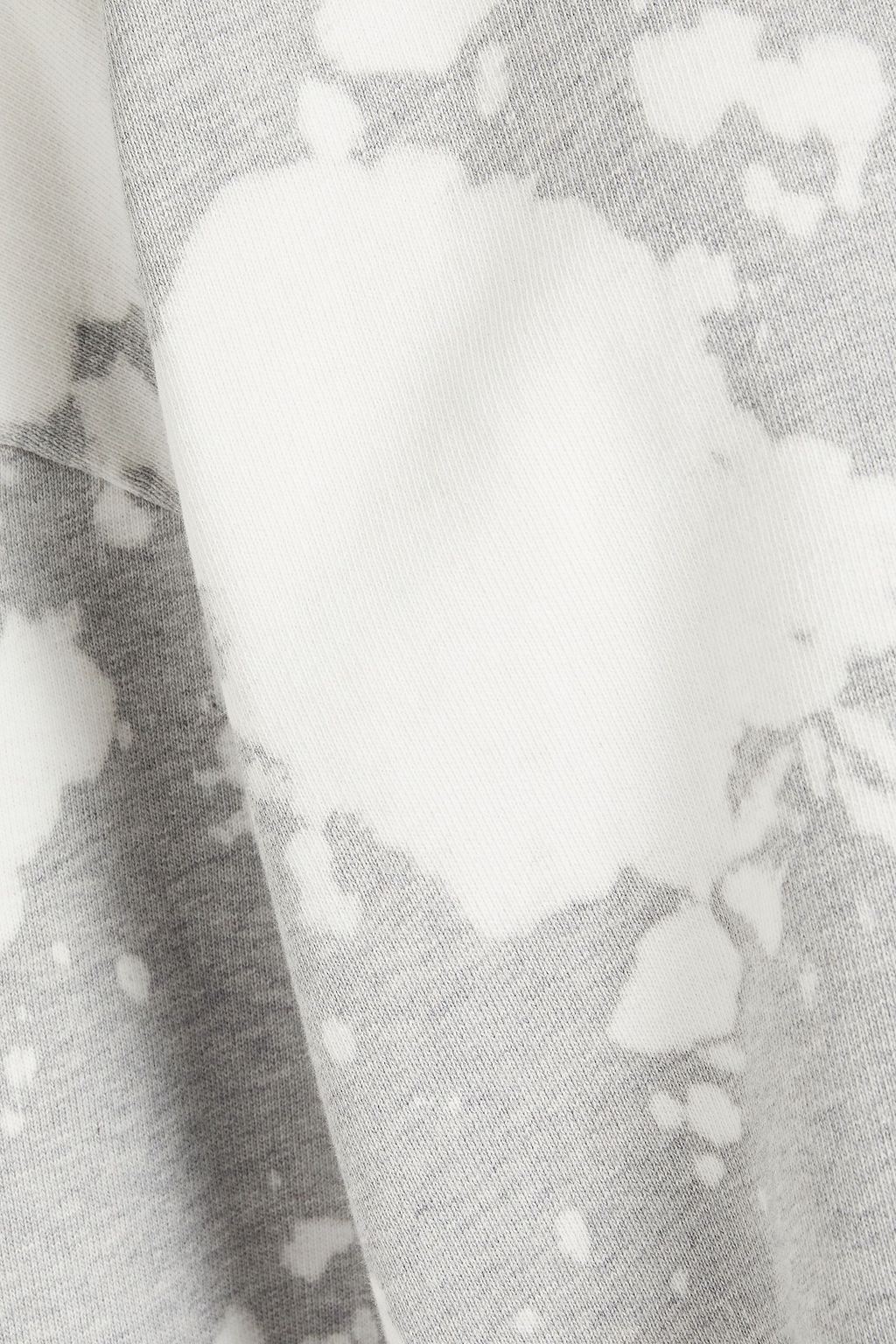 FRAME Bleached French cotton-terry sweatshirt