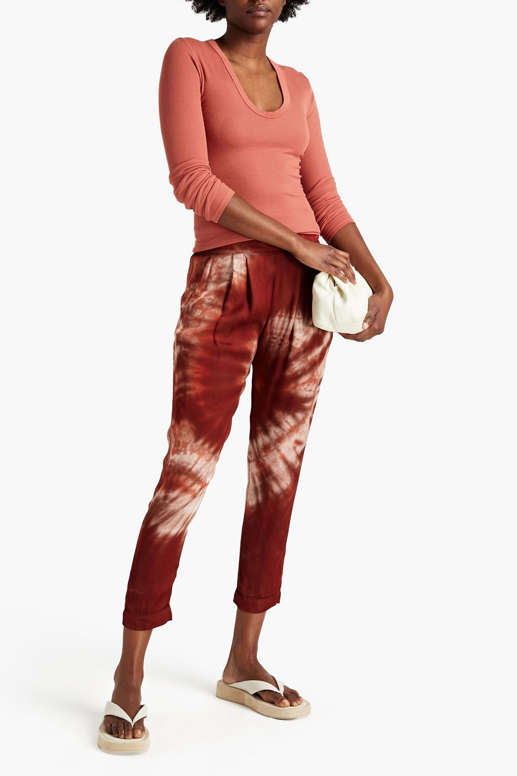 ENZA COSTA Ribbed jersey top