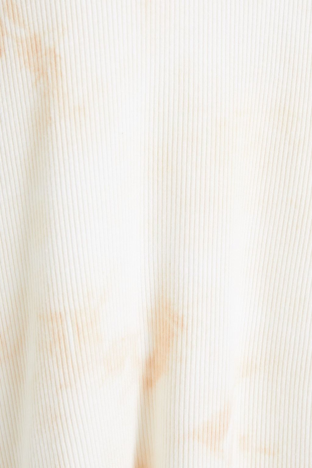 ENZA COSTA Tie-dyed ribbed jersey top