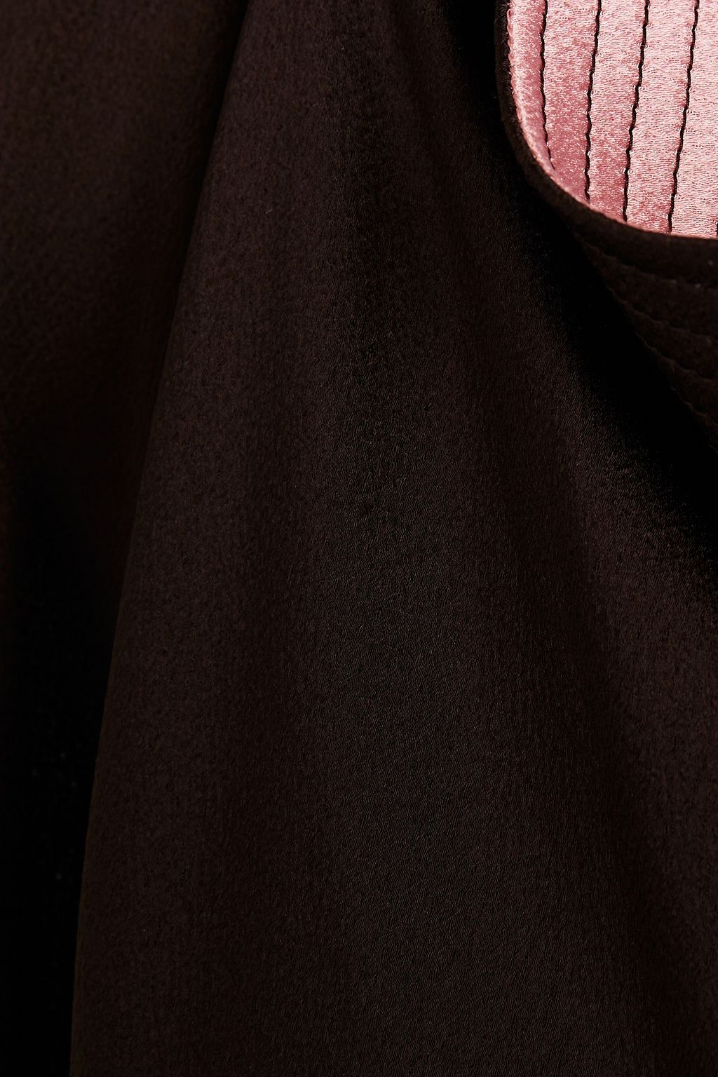 VALENTINO GARAVANI فستان قصير من كريب الساتان بتصميم منسدل وملتفّ ومزين بعقدة على الرقبة