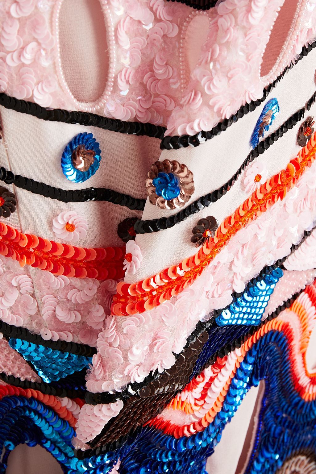 PUCCI Crepe embellished georgette mini dress