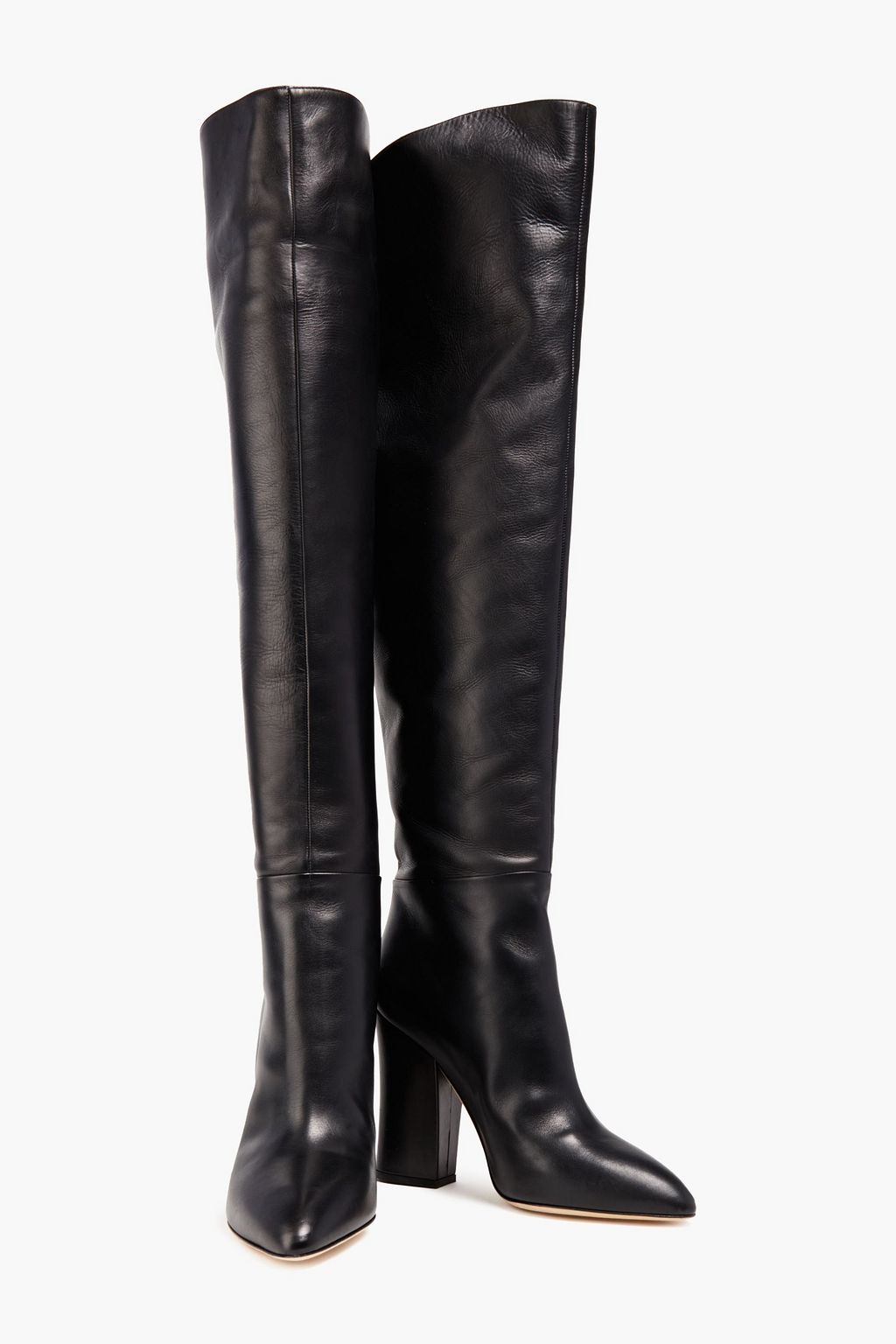 SERGIO ROSSI Leather over-the-knee boots
