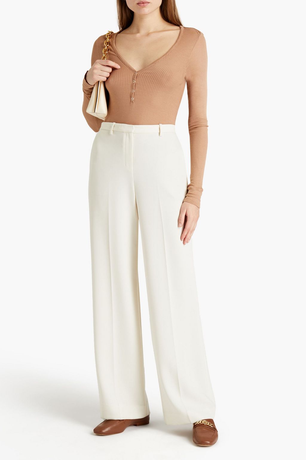 ENZA COSTA Ribbed jersey top