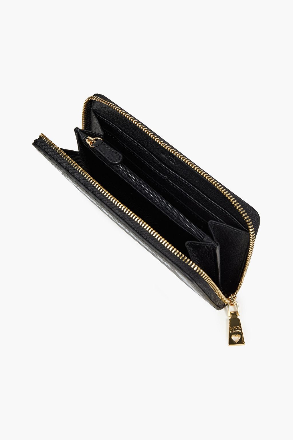LOVE MOSCHINO Logo-print textured-leather wallet