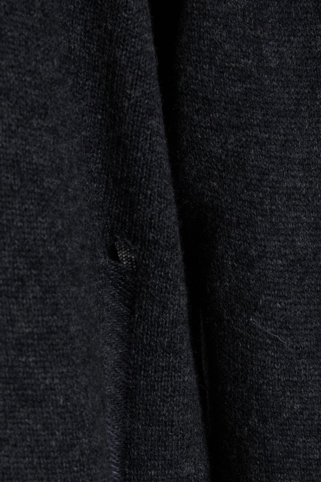 ENZA COSTA Distressed wool and cashmere-blend sweater